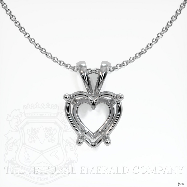 Silver Solitaire Pendant Setting