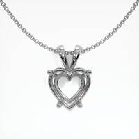 10K White Gold Solitaire Pendant Setting Video