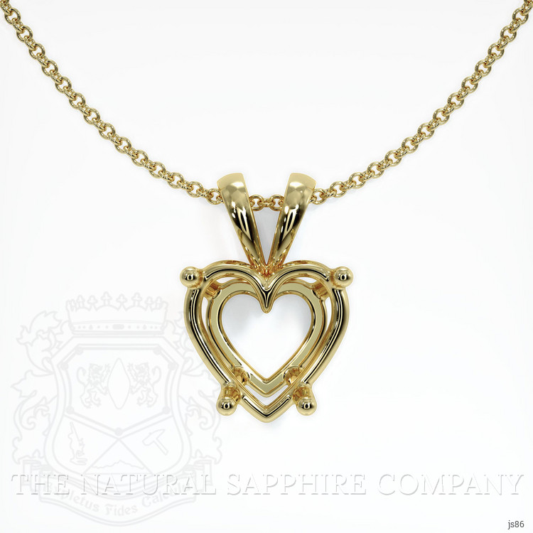 10K Yellow Gold Solitaire Pendant Setting