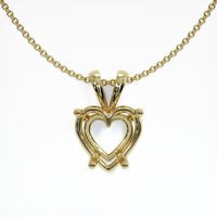 14K Yellow Gold Solitaire Pendant Setting Video