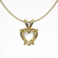 18K Yellow Gold Solitaire Pendant Setting Video