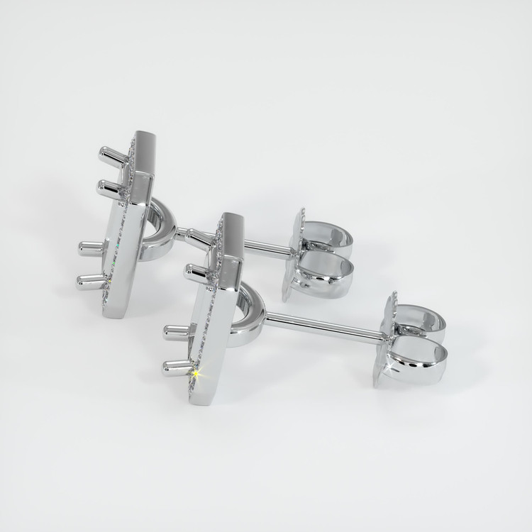 Platinum 950 Studs Earring Setting