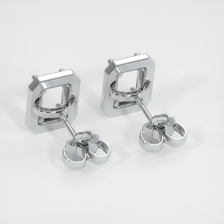 Platinum 950 Studs Earring Setting