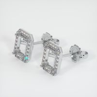 18K White Gold Studs Earring Setting Video