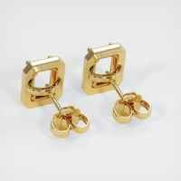 18K Yellow Gold Studs Earring Setting Image