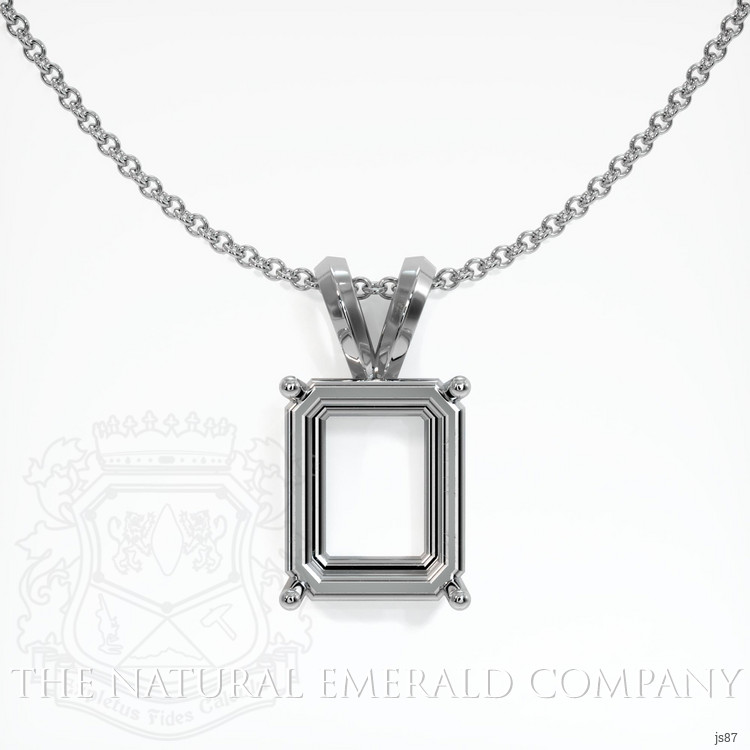 Platinum 950 Solitaire Pendant Setting