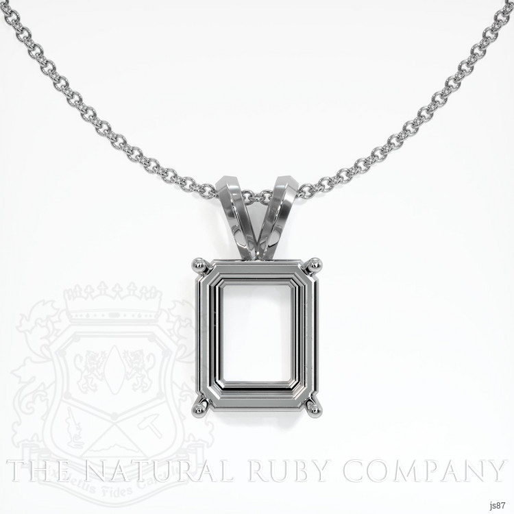 Platinum 950 Solitaire Pendant Setting