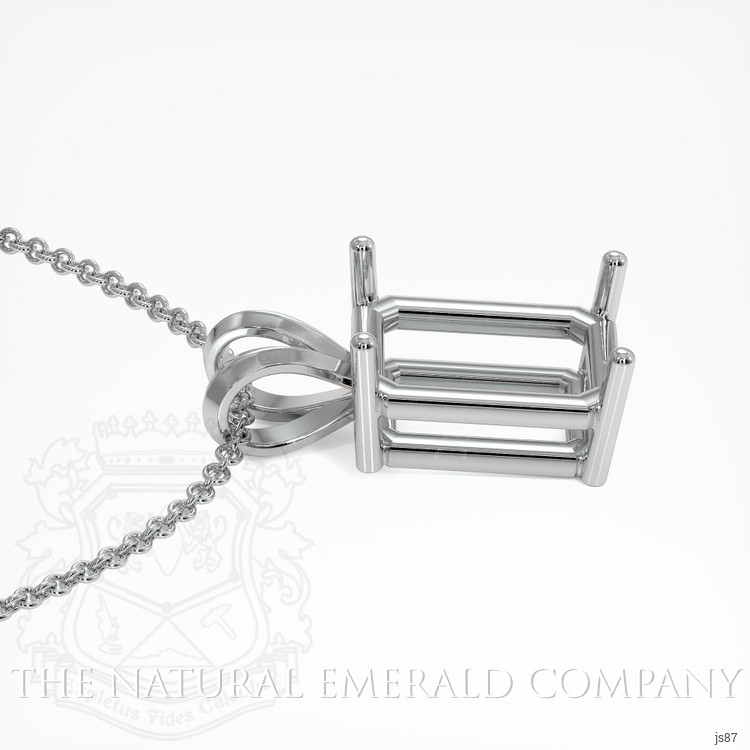 Platinum 950 Solitaire Pendant Setting