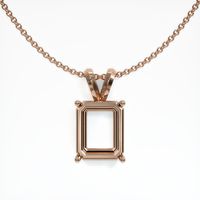 14K Rose Gold Solitaire Pendant Setting Video