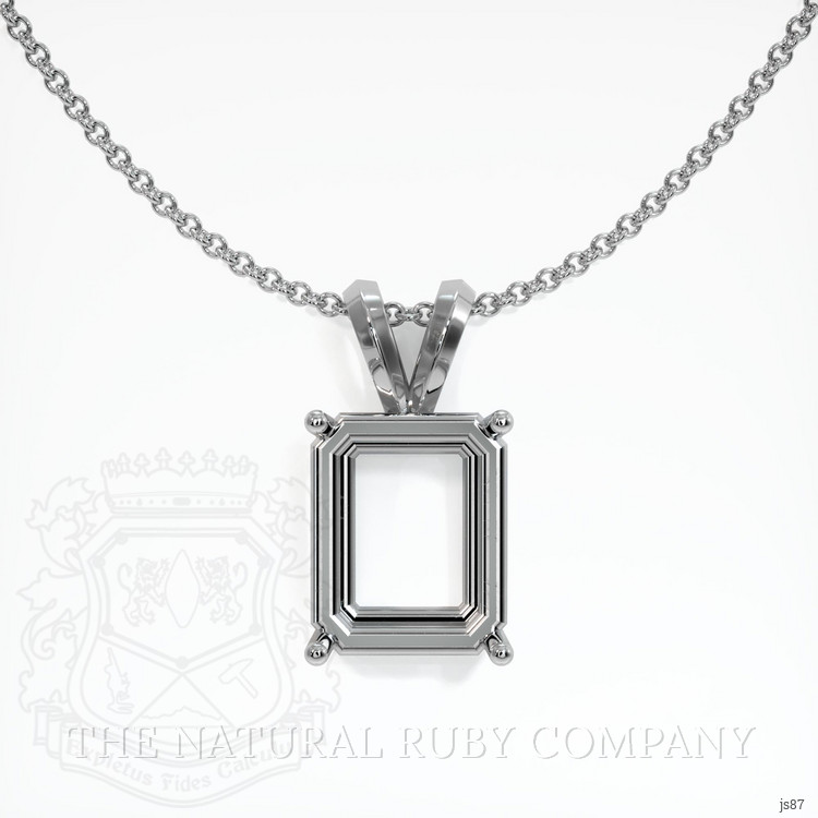 Silver Solitaire Pendant Setting