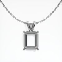 18K White Gold Solitaire Pendant Setting Video