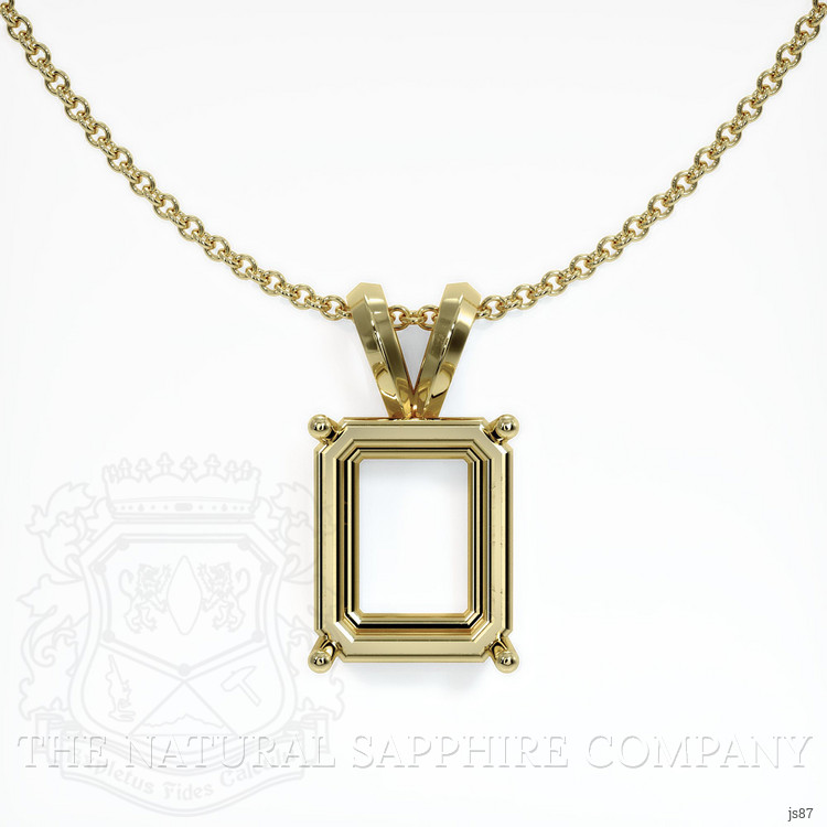 10K Yellow Gold Solitaire Pendant Setting