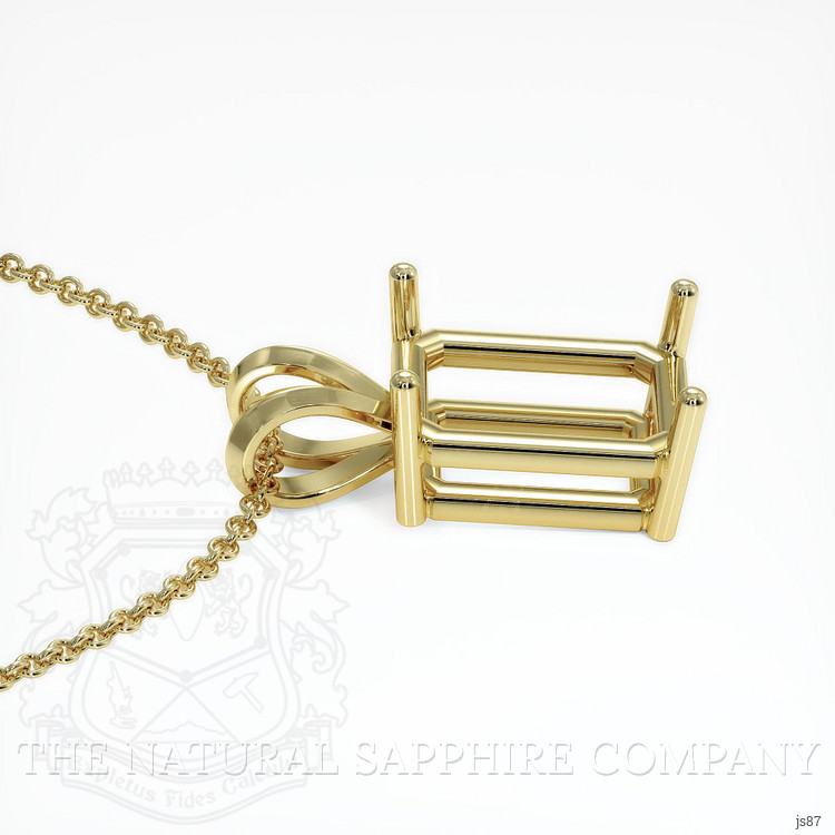 10K Yellow Gold Solitaire Pendant Setting