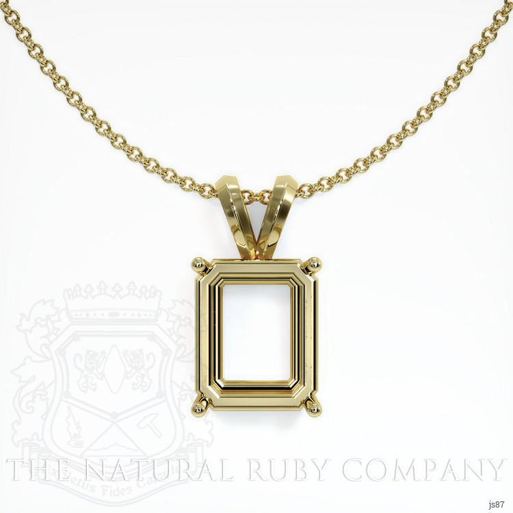 14K Yellow Gold Solitaire Pendant Setting