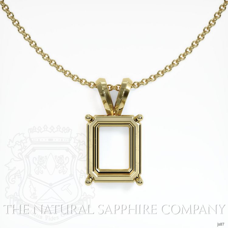 14K Yellow Gold Solitaire Pendant Setting