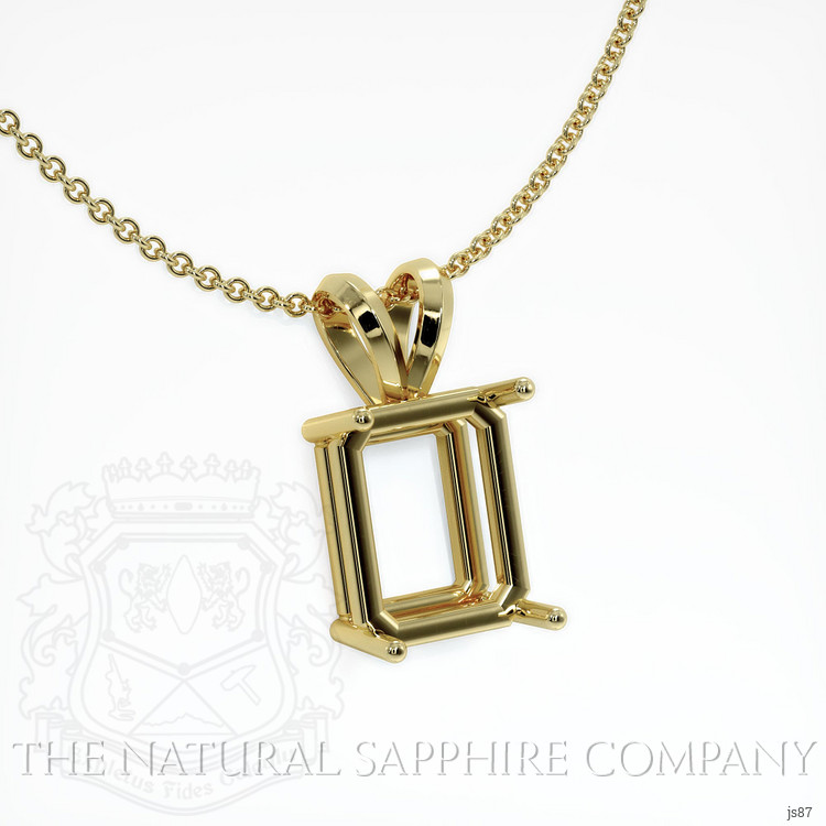 14K Yellow Gold Solitaire Pendant Setting