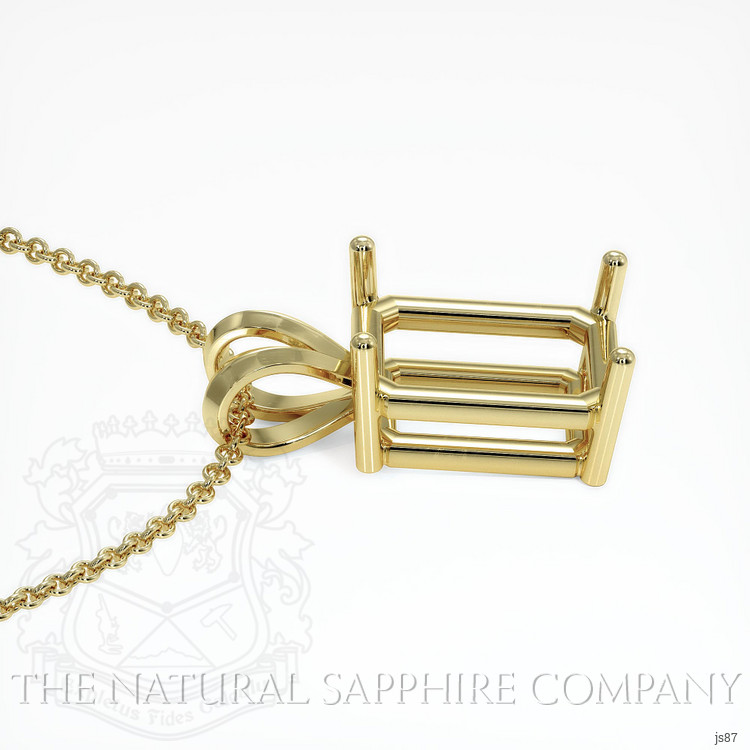 14K Yellow Gold Solitaire Pendant Setting