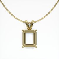 18K Yellow Gold Solitaire Pendant Setting Video