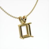 18K Yellow Gold Solitaire Pendant Setting Image