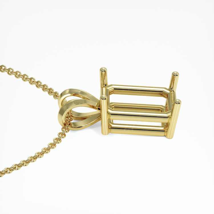18K Yellow Gold Solitaire Pendant Setting