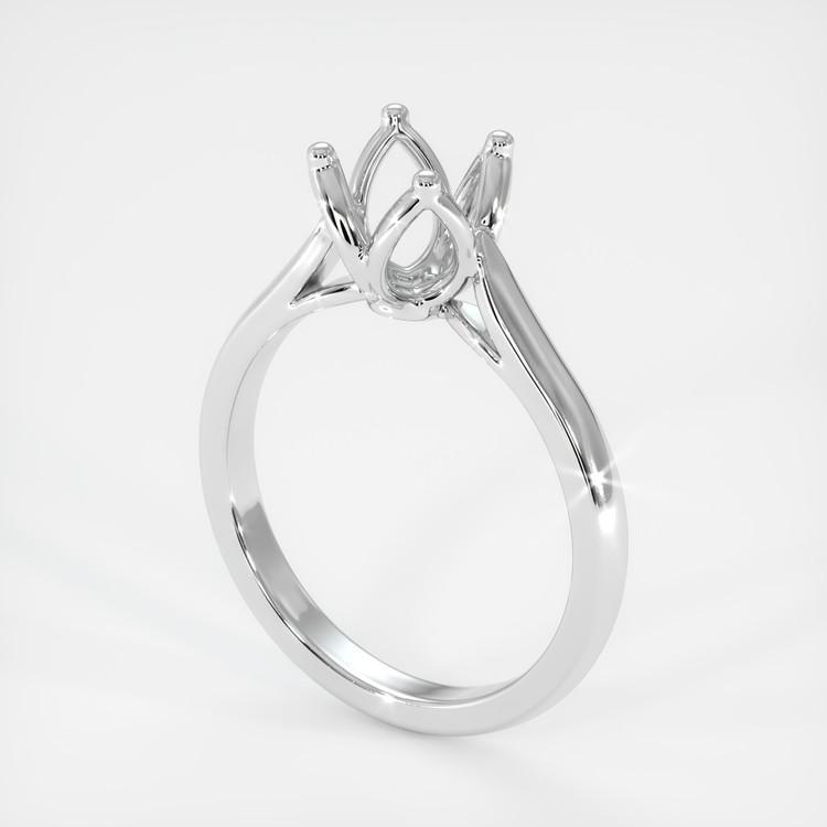 Platinum 950 Floral Ring Setting