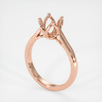 14K Rose Gold Floral Ring Setting Video