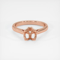 14K Rose Gold Floral Ring Setting Image