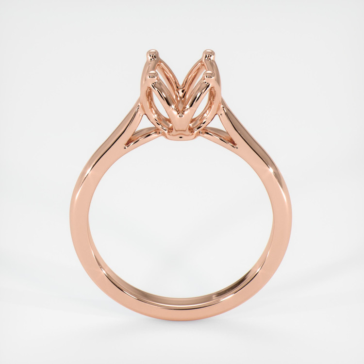 14K Rose Gold Floral Ring Setting