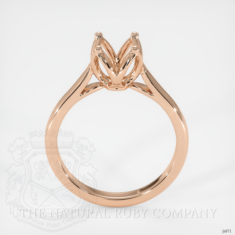 14K Rose Gold Floral Ring Setting