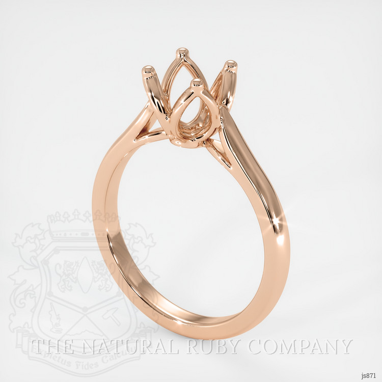 18K Rose Gold Floral Ring Setting