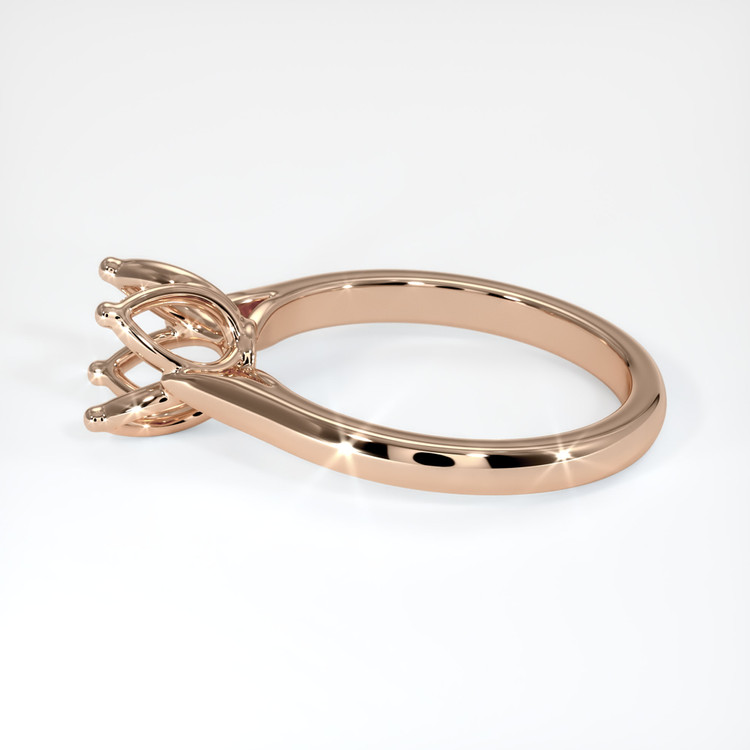 18K Rose Gold Floral Ring Setting