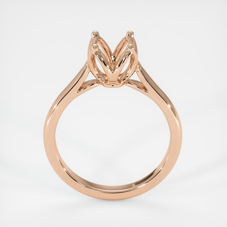 18K Rose Gold Floral Ring Setting