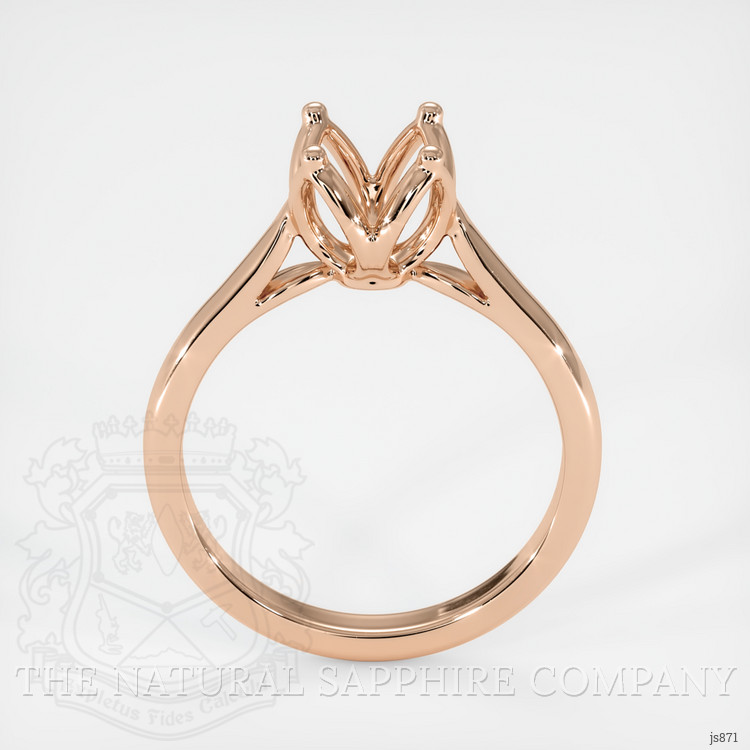 18K Rose Gold Floral Ring Setting