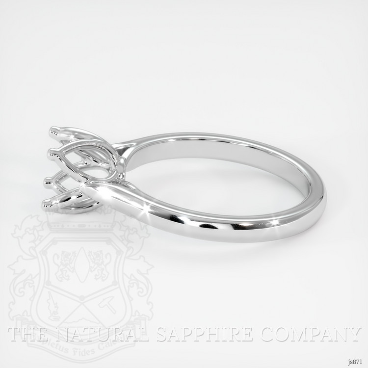 10K White Gold Floral Ring Setting