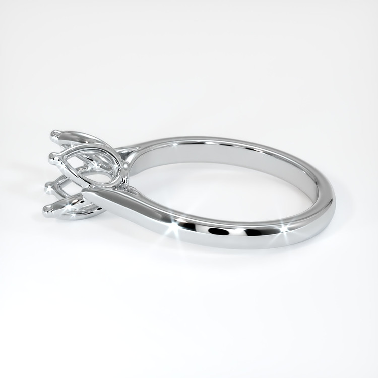 14K White Gold Floral Ring Setting