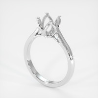 18K White Gold Floral Ring Setting Video
