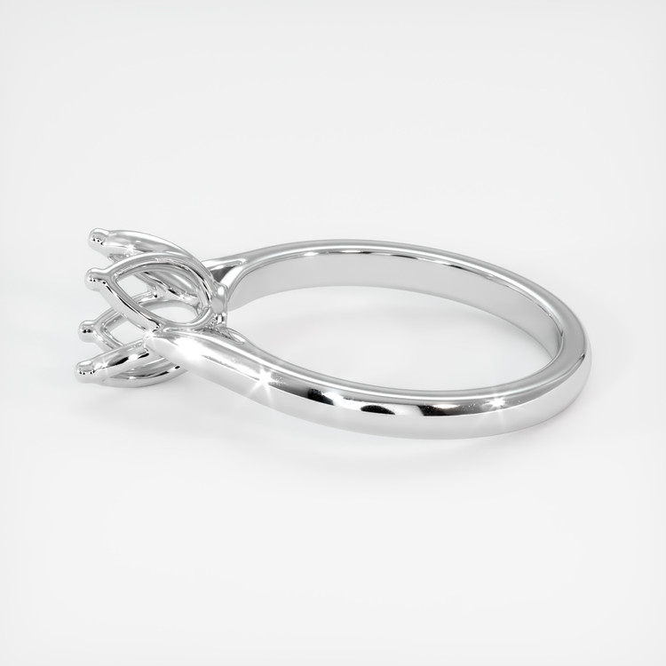18K White Gold Floral Ring Setting