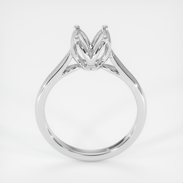 18K White Gold Floral Ring Setting