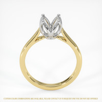 14K White & Yellow Floral Ring Setting Image