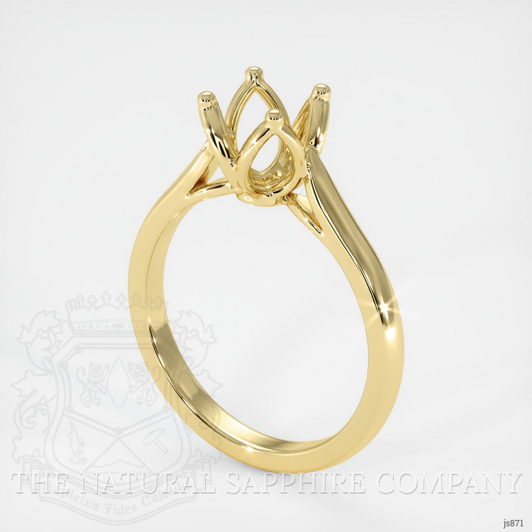 14K Yellow Gold Floral Ring Setting