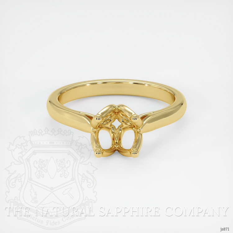 14K Yellow Gold Floral Ring Setting