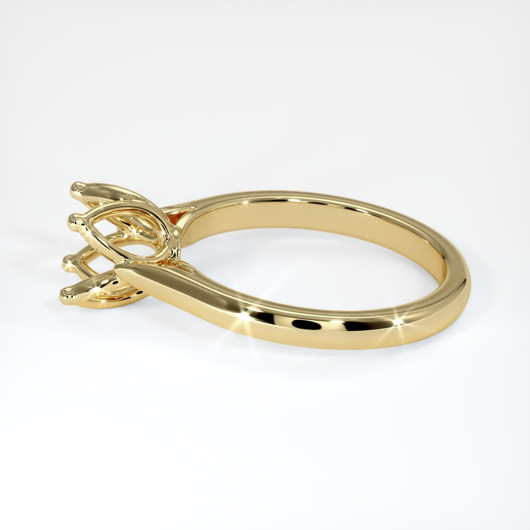 14K Yellow Gold Floral Ring Setting