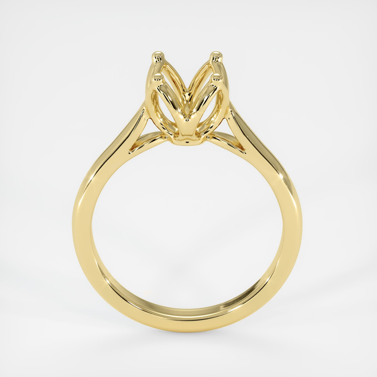 14K Yellow Gold Floral Ring Setting