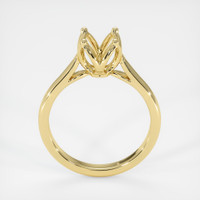 18K Yellow Gold Floral Ring Setting Image