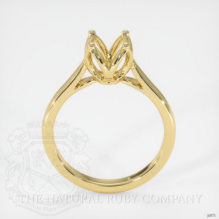 18K Yellow Gold Floral Ring Setting