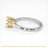 14K Yellow & White Floral Ring Setting Image