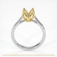 14K Yellow & White Floral Ring Setting Image