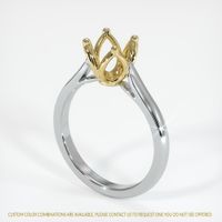 18K Yellow & White Floral Ring Setting Video