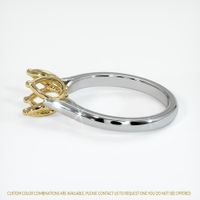 18K Yellow & White Floral Ring Setting Image