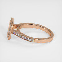 18K Rose Gold Pave Ring Setting Image